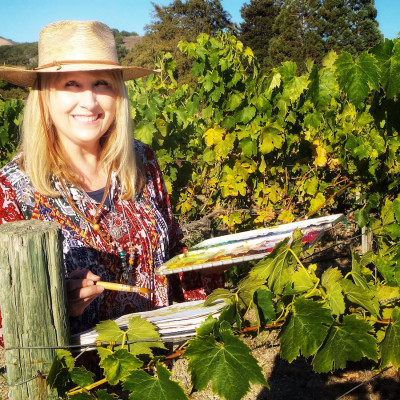 Cindy in the Vineyard Carmel SMALL (1)